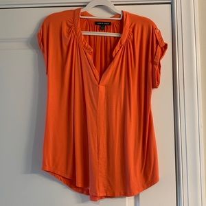 Cable and Gauge blouse, orange in color